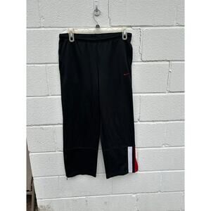 NIKE Workout‎ Pants WOMENS XL BLACK WIDE LEG. Zip pocket. Zip Leg. YOGA EXERCISE